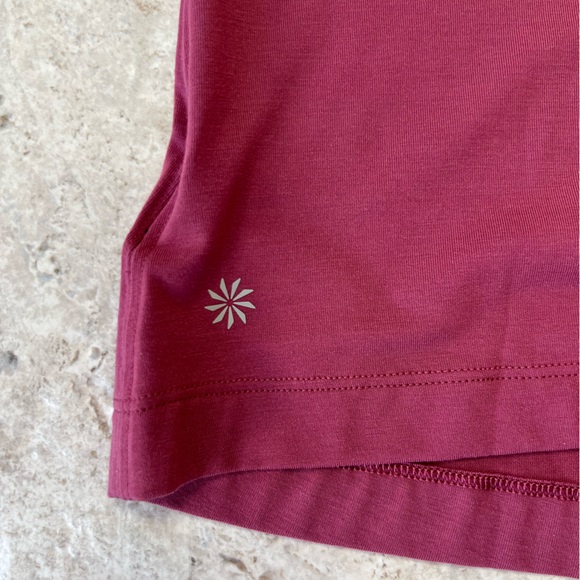 Athleta Explore Sleeveless Racerback Front Slit Tank in Pink Berry Rose, size S - Picture 5 of 10